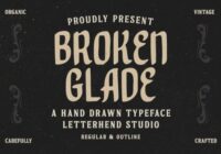 Broken Glade Font - Featured Image