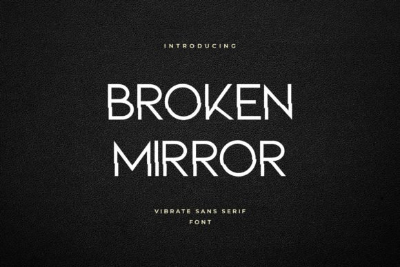 Broken Mirror Font - Featured Image