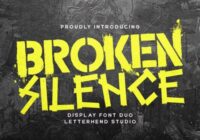 Broken Silence Font - Featured Image