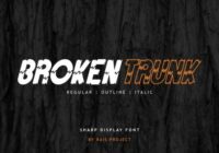 Broken Trunk Font - Featured Image