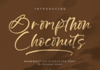Brompthon Choconuts Font - Featured Image