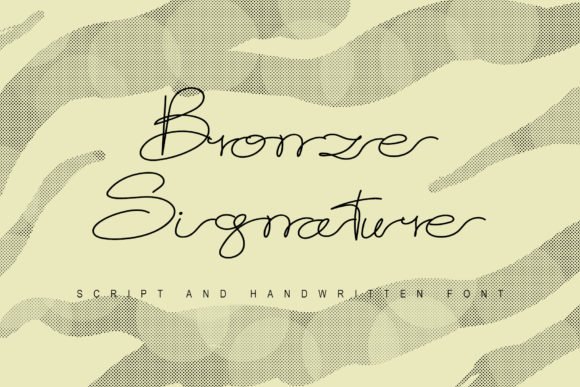 Bronze Signature Font - Featured Image