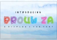 Brouw-za Font - Featured Image