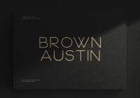 Brown Austin Font - Featured Image