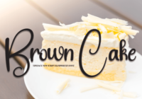 Brown Cake Font - Featured Image