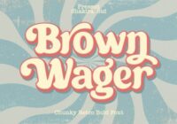 Brown Wager Font - Featured Image