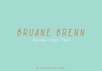 Bruane Brenn Font - Featured Image