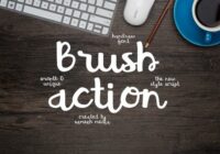 Brush Action Font - Featured Image