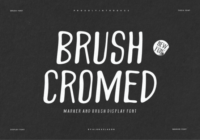 Brush Cromed Font - Featured Image