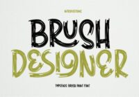 Brush Designer Font - Featured Image