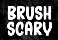 Brush Scary Font - Featured Image