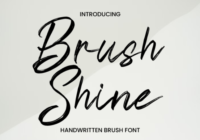 Brush Shine Font - Featured Image