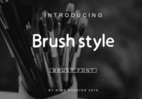 Brush Style Font - Featured Image