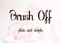 Brush off Font - Featured Image