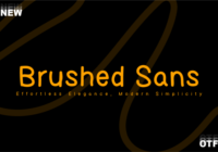 Brushed Sans Font - Featured Image
