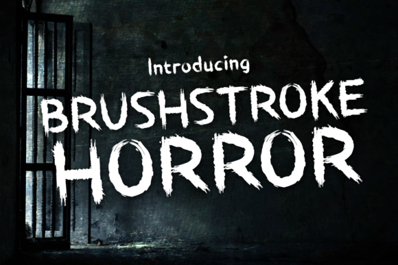 Brushstroke Horror Font - Featured Image