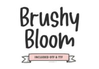 Brushy Bloom Font - Featured Image