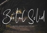 Brutal Solid Font - Featured Image