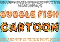 Bubble Fish Cartoon Font - Featured Image