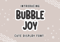Bubble Joy Font - Featured Image
