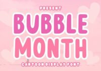 Bubble Month Font - Featured Image