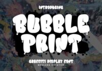 Bubble Paint Font - Featured Image