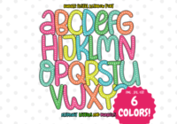 Bubble Pastel Rainbow Font - Featured Image