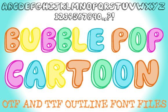 Bubble Pop Cartoon Font - Featured Image