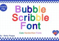 Bubble Scribble Font - Featured Image