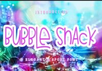 Bubble Snack Font - Featured Image