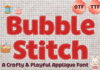 Bubble Stitch Font - Featured Image