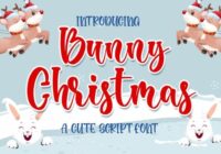 Bunny Christmas Font - Featured Image