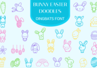 Bunny Easter Doodles Font - Featured Image