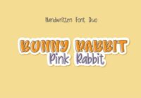Bunny Rabbit Pink Rabbit Font - Featured Image