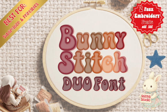 Bunny Stitch Duo Font - Featured Image