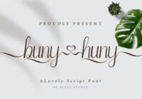 Buny Huny Font - Featured Image