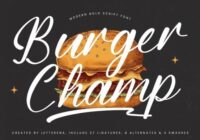 Burger Champ Font - Featured Image