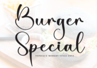Burger Special Font - Featured Image