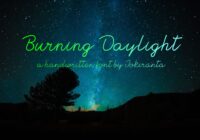 Burning Daylight Font - Featured Image