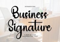 Business Signature Font - Featured Image