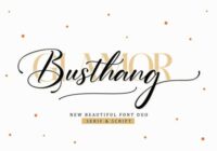 Busthang Glamor Font - Featured Image
