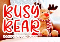 Busy Bear Font - Featured Image
