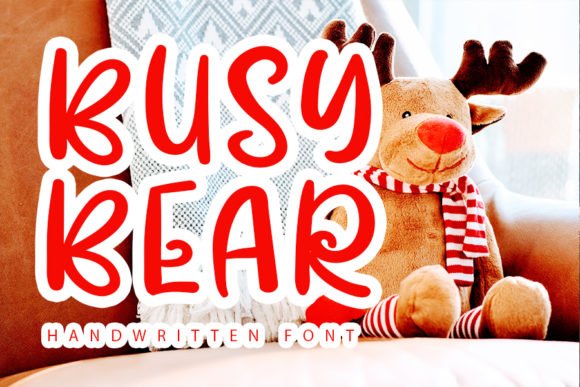 Busy Bear Font - Featured Image