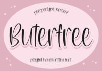 Buterfree Font - Featured Image