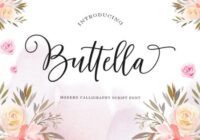 Buttella Script Font - Featured Image