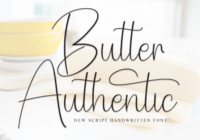 Butter Authentic Font - Featured Image