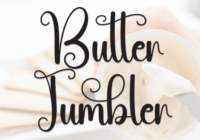 Butter Tumbler Font - Featured Image