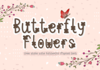 Butterfly Flowers Font - Featured Image