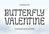 Butterfly Valentine Font - Featured Image