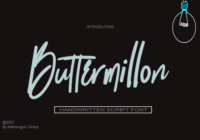 Buttermillon Font - Featured Image